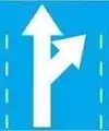 Straight ahead and Half Right turn