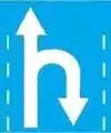 Straight ahead and Right U-turn