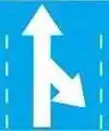 Straight ahead and Sharp Right turn