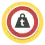 a black car inside of a "maximum height" street sign (black triangles both at the top and bottom pointing to each other inside of a red circle) on a yellow background