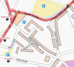 Sutton Coldfield (map) rysunek zrenderowany przez osmarender