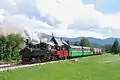 train on Taurach Railway in Austria