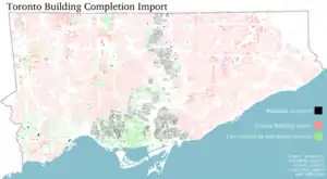 Map showing the extent of the proposed import