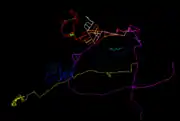 Visualisierung der GPS-Tracks
