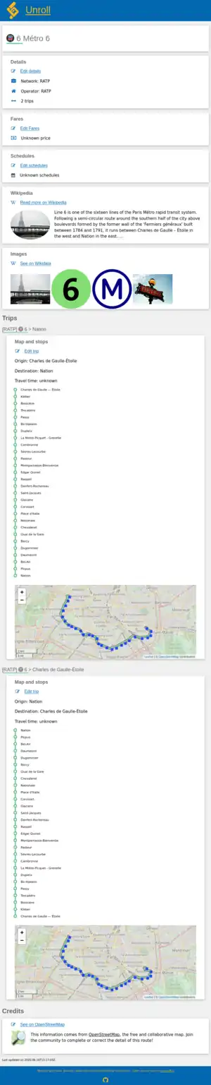 a metro line
