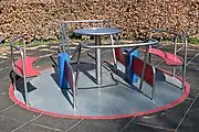 playground=roundaboutwheelchair=yesLevel access roundabout for wheelchair or buggy users