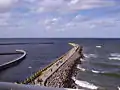 Jetée constituée de tripodes