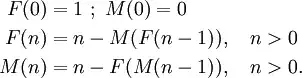 Hofstadter's Male and Female Sequences