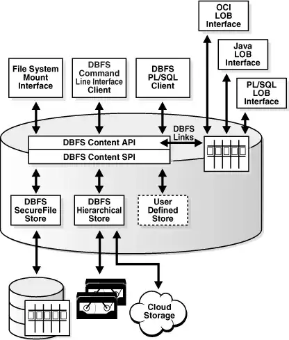 Oracle DBFS components