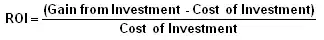 ROI Formula