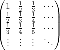 Hilbert matrix