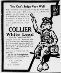 Promotional poster for lead paint