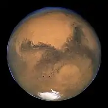 Mars in outer space